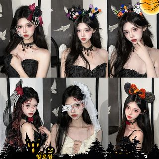 할로윈 머리띠 LED 발광 호박 해골 박쥐 코스프레 파티 촬영 헤어 액세서리