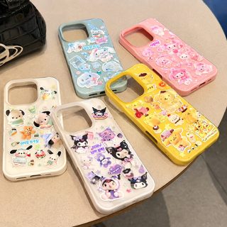 운석문 삼려구용 애플 17pro 휴대전화 케이스 아이폰 15/16 주름 13 귀여운 14 소프트 세트 12