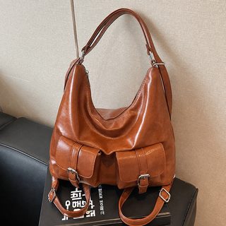 출근 통근 대용량 다용도 숄더백 고급 질감 유피 백합 신상 패션 숄더백 숄