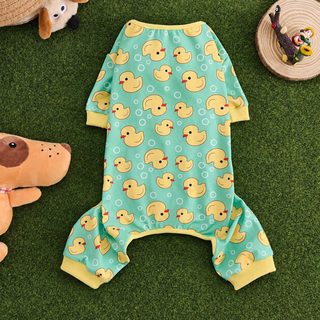 강아지 고양이 사계절 네발 점프슈트 통기성 반려동물 홈웨어