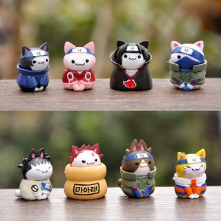 신제품 애니메이션 화영 고양이 피규어 인형 만화 작은 동물 pvc 피규어 데