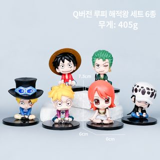 항해 적왕 수판 애니메이션 블라인드 박스 연명 밀짚모자 길 비소론 Q판 조바 선장 조수 놀이 모형 진열물
