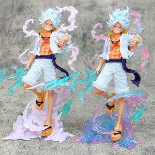 원피스 NY 니카 루피 태양신 기어5 구름 번개 23cm PVC 피규어 장식품