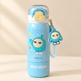 어린이 보온 물병 380ml 유치원 초등학생 등교용 듀얼 음용 빨대컵