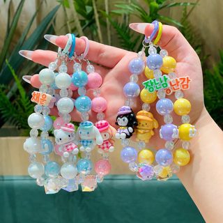 소홍서 같은 창의 피규어 삼려구 구슬꿰미 휴대전화 체인 TOY 알파벳 자동차