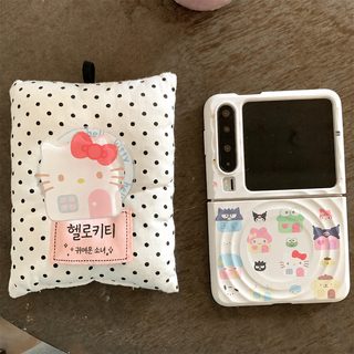 ins 귀여운 삼려구 작은 집 파양 적용 화웨이 purax 휴대전화 케이스 mixflip2 마그네틱 흡입 보호 세트