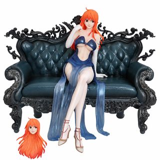 해적왕 소파 나미 더블 헤드 교환 수트 폭도 시리즈 핸드메이드 조각상 모