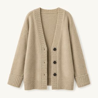 慵懒风v领毛衣外套女春秋冬2026新款高级感复古日系针织开衫上衣