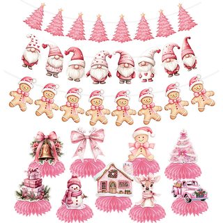 크로스보더 Christmas 크리스마스 테마 파티용품 벌집 진열대 장식품 명절 장