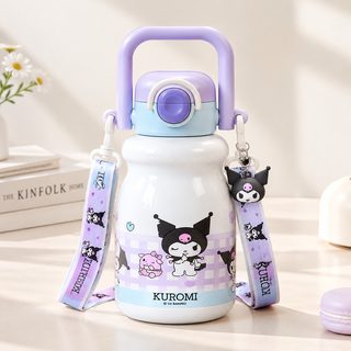 어린이 초등학생 316 스테인리스 빨대 보온병 어깨끈 물병 540ml