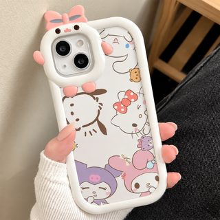 낙서 삼려갈매기는 애플 15Plus 휴대전화 케이스 아이폰14PRO 귀여운 13 소프트