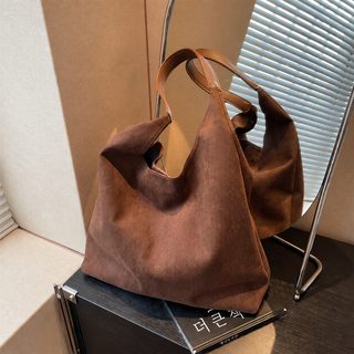 빈티지 스웨이드 여성 숄더백 대용량 데일리 출근 크로스 토트 가방