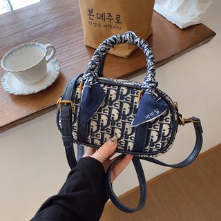 D집 프린트 볼링 사문 자카드 숄더 크로스백 핸드백 여성백 캐주얼 백합 대