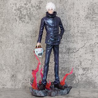 주술회전 유성 고죠 사토루 33cm PVC 조립식 피규어 캐릭터 모형 장식품 선물