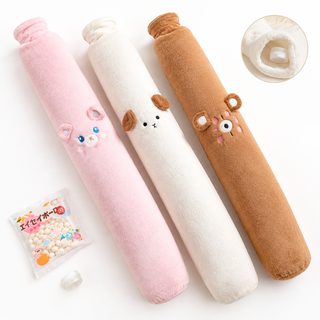 롱타입 온수주머니 2500ml 동물 봉제 커버 손 보온 침구용 물주머니