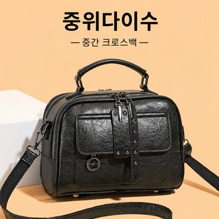 2025 신상 소크라우드 질감 여성 핸드백 다층 고급감 클래식 여성 크로스 여