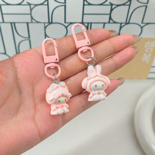 산리오 마이멜로디 캐릭터 휴대폰 스트랩 가방 키링 양 토끼 귀여운 카툰