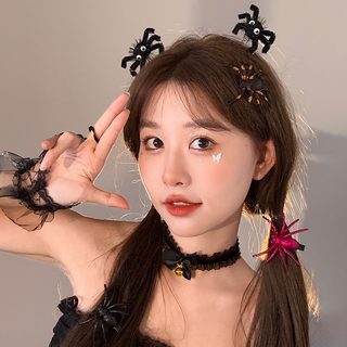 할로윈 거미 집게핀 남녀공용 헤어핀 파티 코스튬 소품