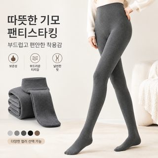 면 세로 줄무늬 기모 두꺼운 팬티 스타킹 봄, 가을, 겨울 보온일 계열 레깅