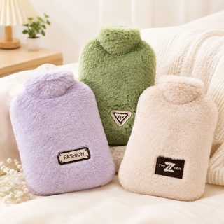 PVC 보온 물주머니 500ml 분리형 털커버 겨울 손난로