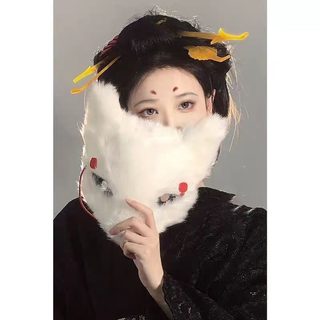 할로윈 여우 고양이 반가면 플라스틱 코스프레 댄스 파티 레이스 동물 가면