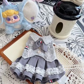 강아지 고양이 봄가을 JK 교복풍 레이스 공주 원피스 드레스 반려동물 의상