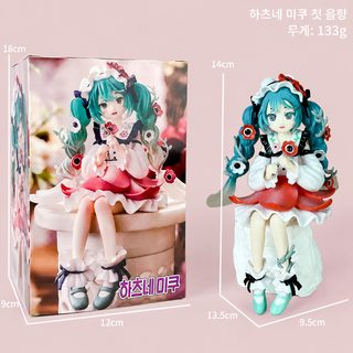 초음 미래 MIKU 은련화 선자 초음 순음 피규어 장식품 애니메이션 주변 2차원 미소녀 비준