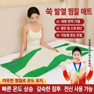 에베가 전기 온열 찜질담요 150×60 쑥 가열매트 벨벳 보온 뜸담요