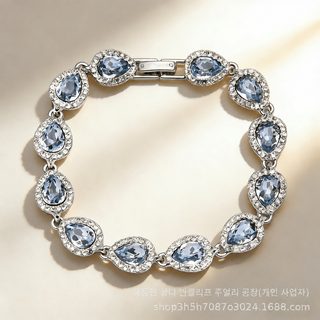 GVC 기가고 버전 해람 물방울 팔찌 여경 사치 기질 고급감 백합 패션 구미풍