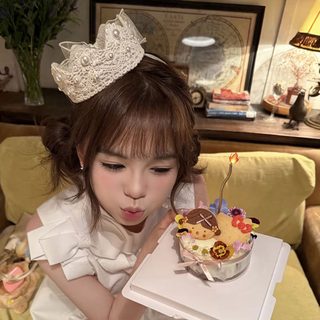 빈티지 생일 왕관 모자핀 파티 헤어핀 여성용 리본 진주 케이크 머리장식