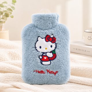 캐릭터 털커버 주입식 보온 물주머니 850ml 온수 찜질팩