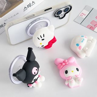 쿠로미 헬로키티 마이멜로디 시나모롤 입체 실리콘 마그네틱 휴대폰 거치