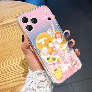 망고 푸딩 산리오 투명 우주 아이폰 케이스 전기종 카툰 방탄 범퍼 케이스