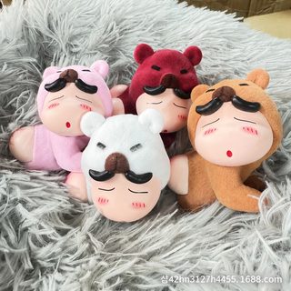 짱구는 못말려 엉덩이곰 10cm 플로킹 피규어 전도색 데스크테리어 장식 선물