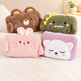 동물 캐릭터 충전식 온수 찜질팩 손난로 분리 세탁 털 커버