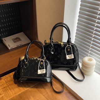 올드 플라워 신상 사치 서양식 숄더백 캐주얼 패션 조개 숄더백 백합 고급