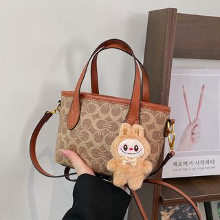크로스보더 전용 코네 휴대용 작은 가방 여자 고급감 숄더백 경사 물통가방