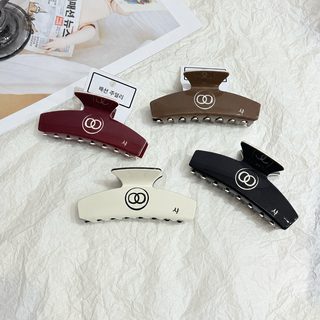 여성 샤오샹풍 아세테이트 대형 상어 집게핀 C형 올림머리 목욕 헤어핀