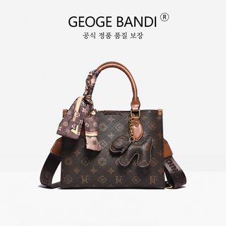 올드 플라워 사치 핸드백 빈티지 프린트 와이드 숄더 여성 2025 신상 고급감