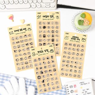 웨전 귀여운 다이어리 실리콘 투명 스탬프 어린이 캐릭터 도장 아크릴 손잡