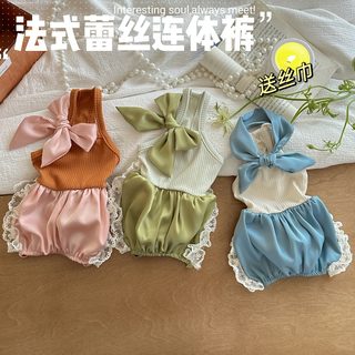 레이스 비단 점프슈트 애완동물 옷 강아지 옷 소형견 고양이 용품 봄 여름