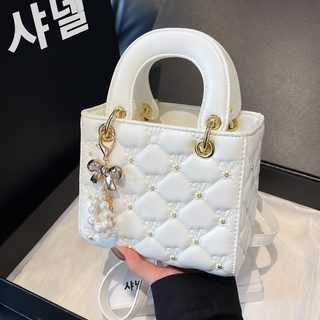 2026 봄 신상 여성 다이페이백 PU 사각 버킷 토트 숄더 크로스백