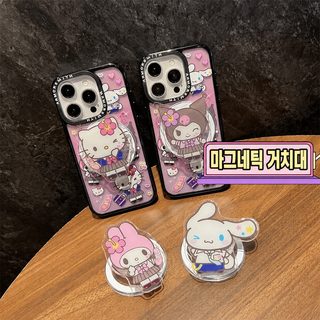 달콤한 삼려갈매기 캐릭터 마그네틱 핸드폰 흡착 거치대 신축형 데스크톱