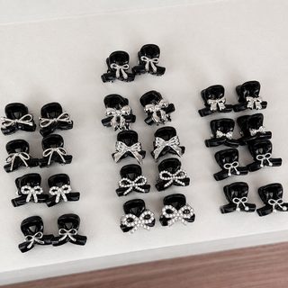 러블리 소녀감 리본 공주 머리 미니 클립 그룹 2025년 옆머리 앞머리 클립 잔머리 클립