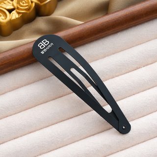 여성 BB 집게핀 레터링 디자인 심플 사이드 헤어핀 헤어 액세서리