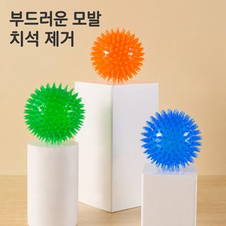 아마존 강아지 장난감 공 TPR 삑삑이 고슴도치 공 반려견 놀이용 치석 케어 5