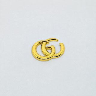 더블 G 패치 금속 고품질 걸이 도금 의류 신발 모자 머리 장식 핸드폰 케이