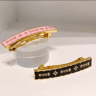 알파벳 스프링 헤어핀 여성 앞머리 옆머리 잔머리 고정 심플 메탈 집게핀