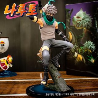 화영 닌자 질풍전 달리기 레체 목엽 닌자 암부 깃발 목카카시 피규어 모형