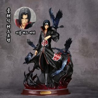 고급형 쌍두 까마귀 전당 아카츠키 조직 GK 우치하 이타치 조각상 피규어 장